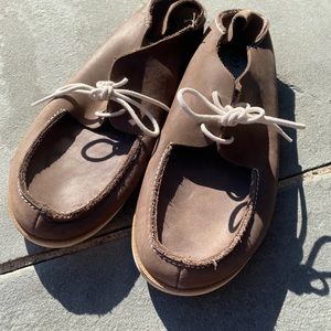 OLUKAI Holokai Mens Leather convertible Boat Shoes Sneakers US 10.5